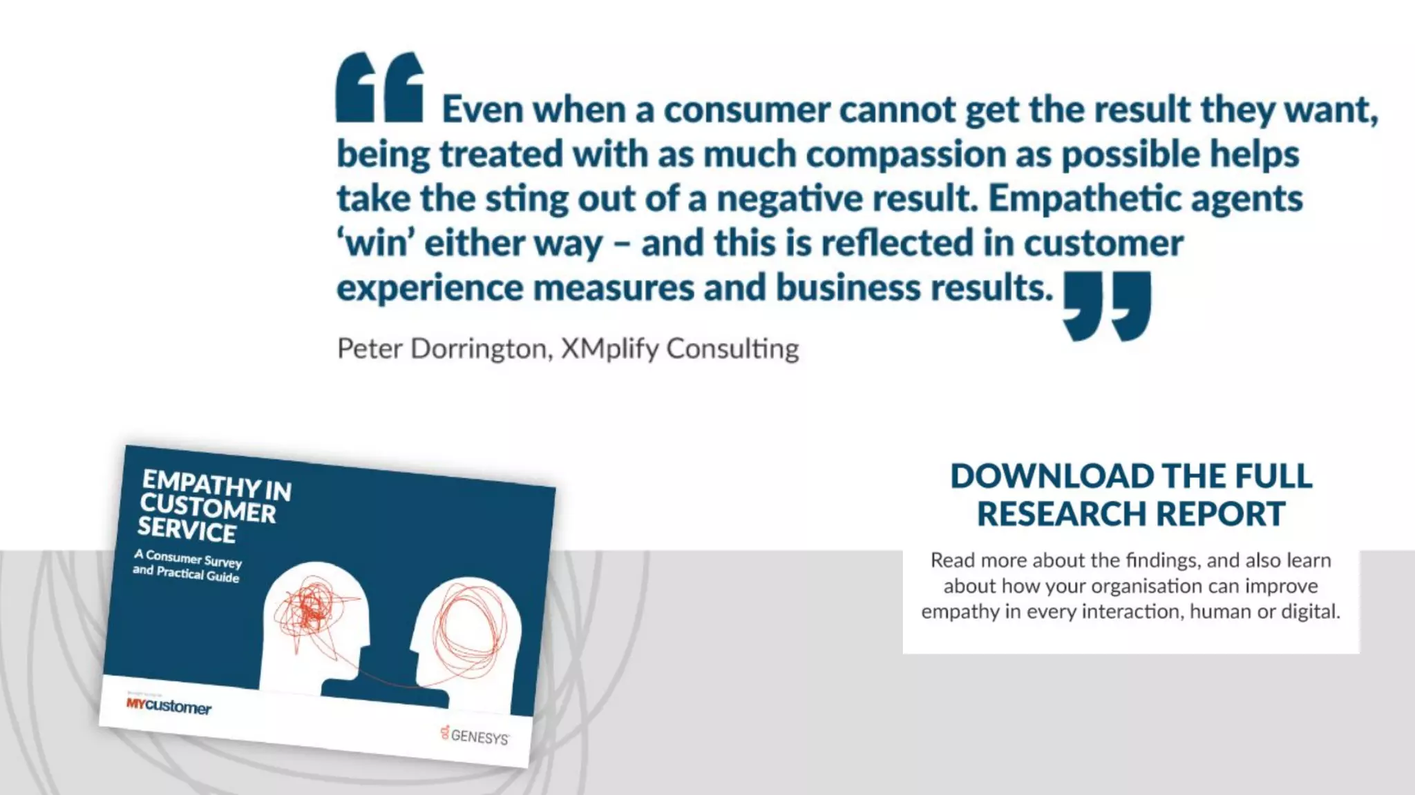 Empathy in customer service - a consumer report