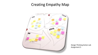 Design Thinking Action Lab
Assignment 3
Creating Empathy Map
 