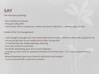 Empathize and define (design thinking exercise) | PPTX