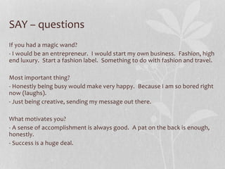 Empathize and define (design thinking exercise) | PPTX