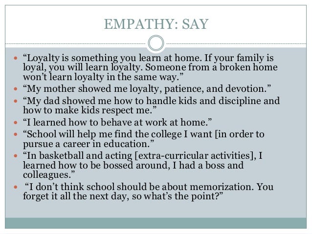 empathy statements for customer service representatives