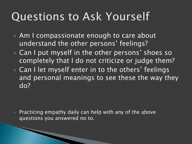 Empathy Training Ppt Empathy Training Ppt