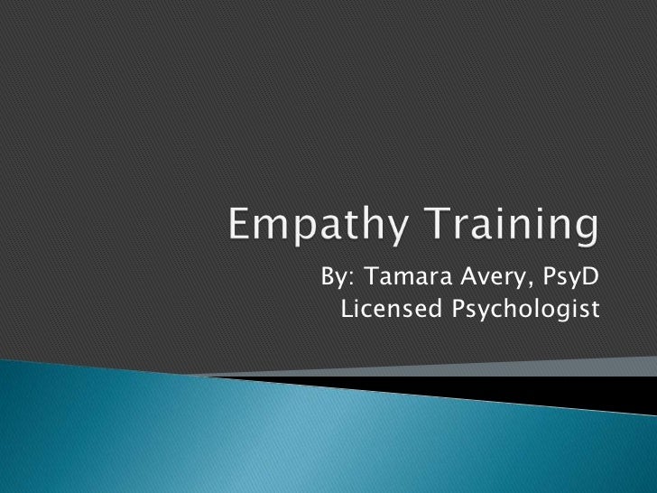 empathy training empathy training
