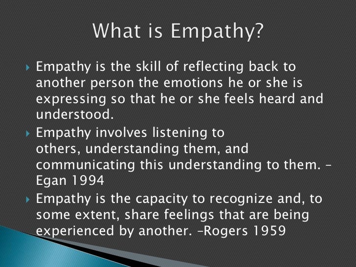 Empathy training