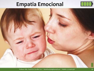 Professor MSc. Daniel de Carvalho Luz | daniel.luz2020@hotmail.com | Mobile 15 9 9126 5571 23
Empatia Emocional
 