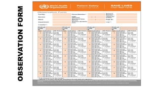 OBSERVATION
FORM
 