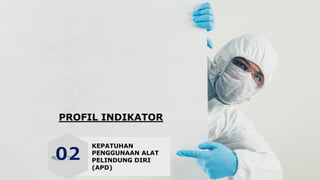 KEPATUHAN
PENGGUNAAN ALAT
PELINDUNG DIRI
(APD)
PROFIL INDIKATOR
 