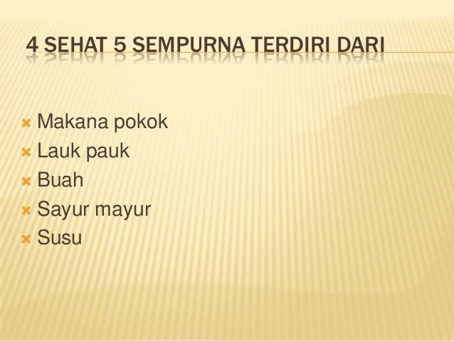 Empat Sehat Lima Sempurna