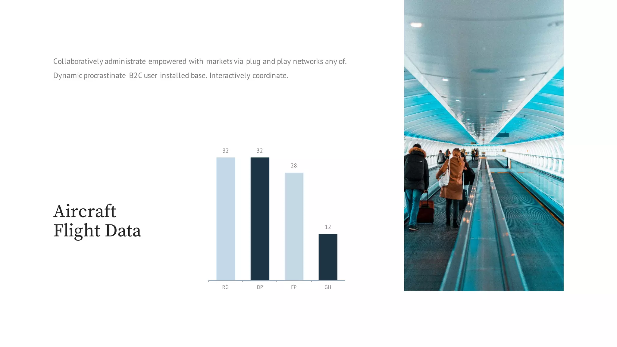 Collaboratively administrate empowered with markets via plug and play networks any of.
Dynamicprocrastinate B2C user installed base. Interactively coordinate.
32 32
28
12
RG DP FP GH
Aircraft
Flight Data
 