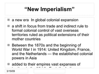 Emperialism And Colonialism (Ppt)
