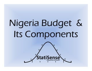 Nigeria Budget &
 Its Components
 
