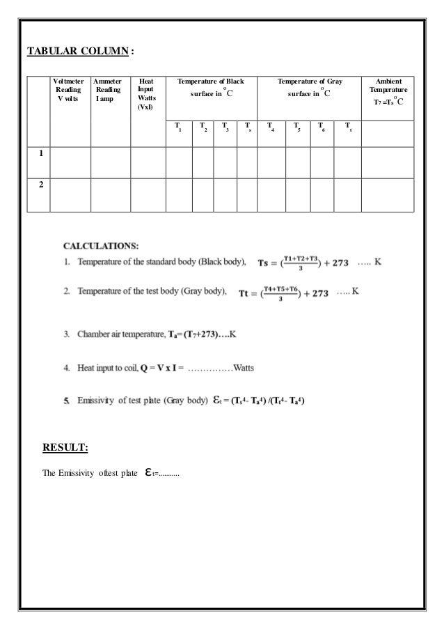 Emissivity Measurement Apparatus