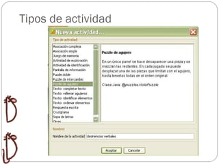 Tipos de actividad 