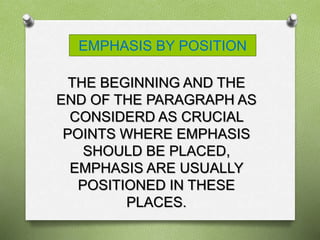PARAGRAPH EMPHASIS | PPTX