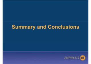 Summary and Conclusions
 