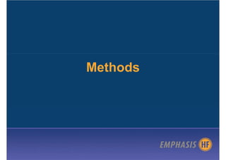 Methods
 