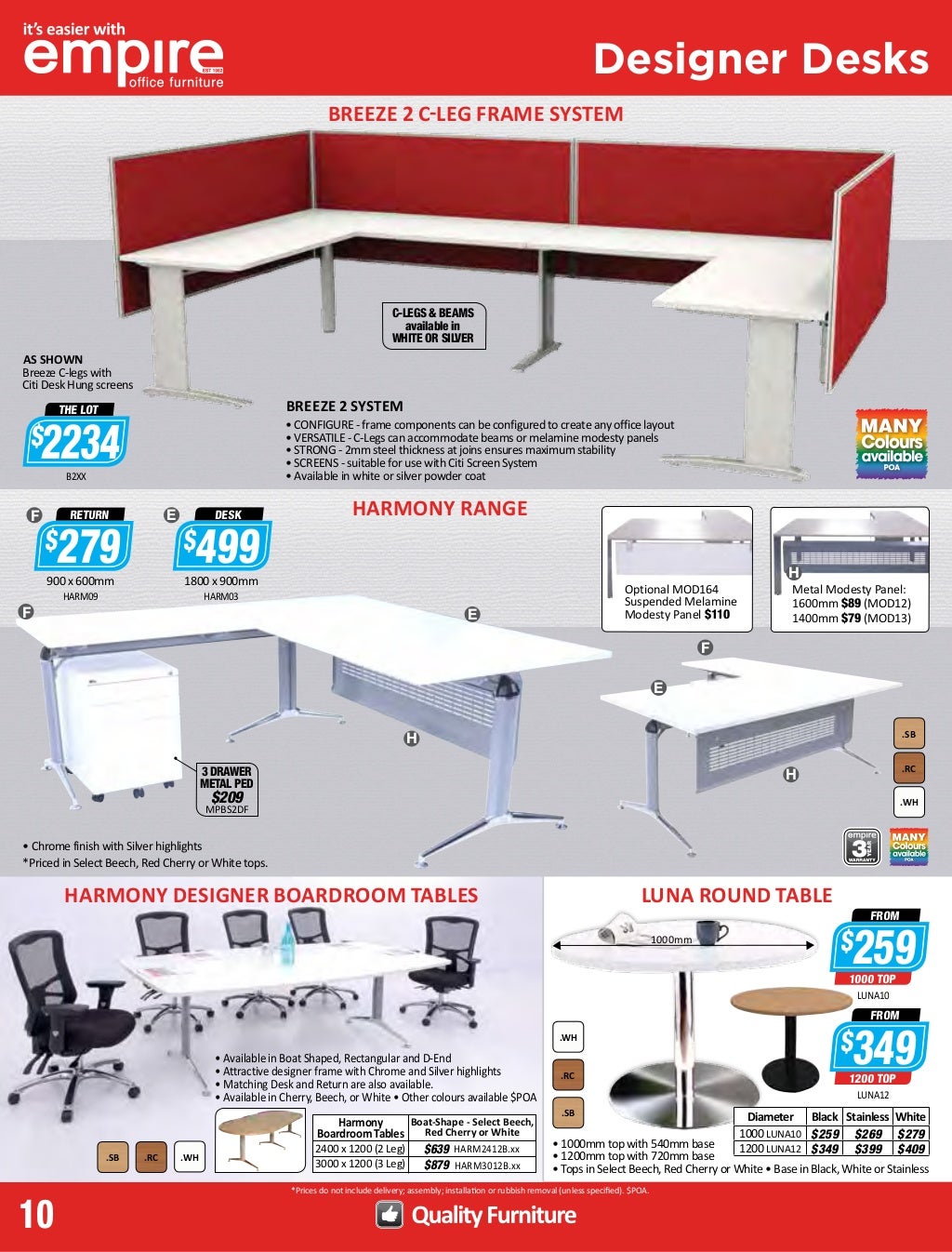 Empire Office Furniture brochure