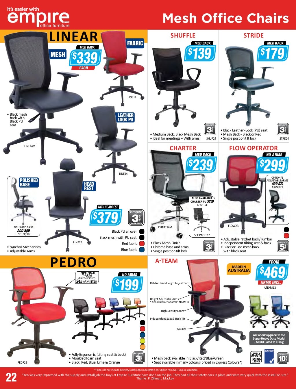 Empire Office Furniture brochure