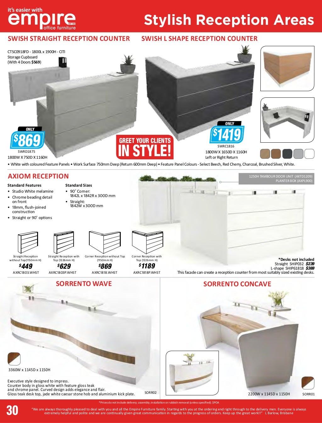 Empire Office Furniture brochure