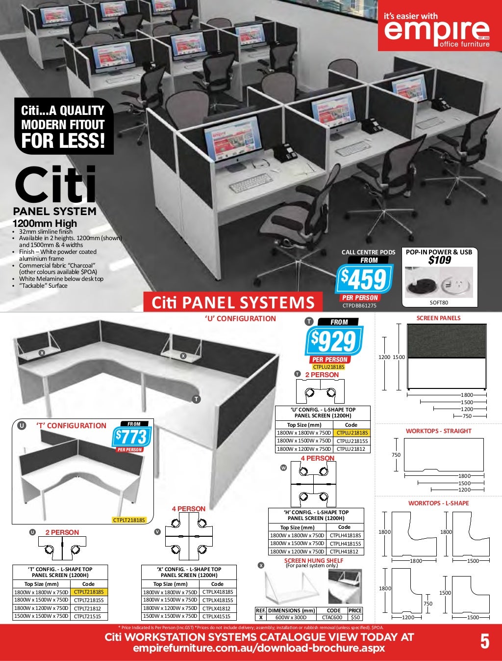Empire Office Furniture brochure