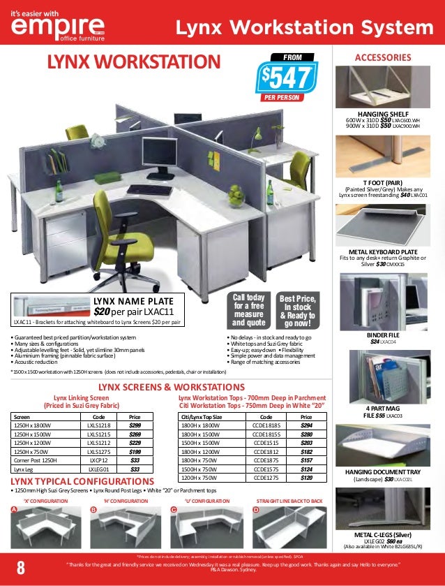Empire Office Furniture brochure