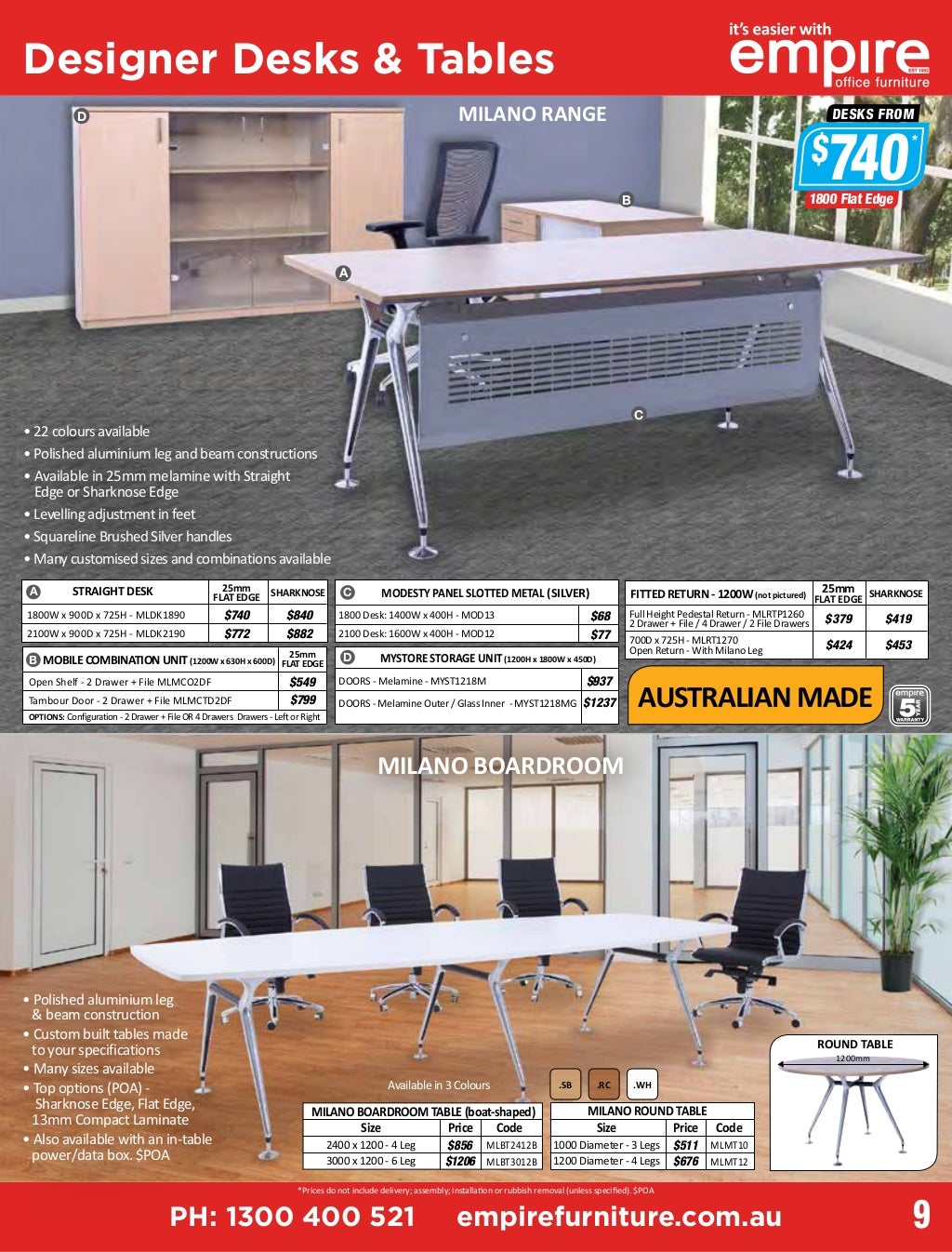 Empire Office Furniture brochure