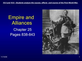 Empire and  Alliances Chapter 25 Pages 838-843 