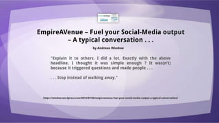 Empire avenue blog a-thon