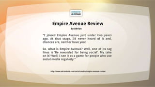 Empire avenue blog a-thon