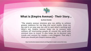 Empire avenue blog a-thon