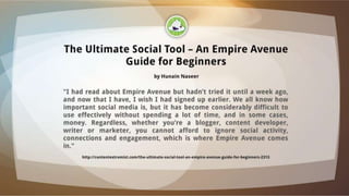 Empire avenue blog a-thon