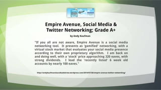 Empire avenue blog a-thon