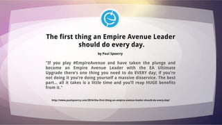 Empire avenue blog a-thon