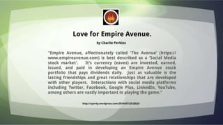 Empire avenue blog a-thon