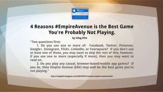 Empire avenue blog a-thon