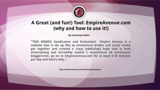Empire avenue blog a-thon