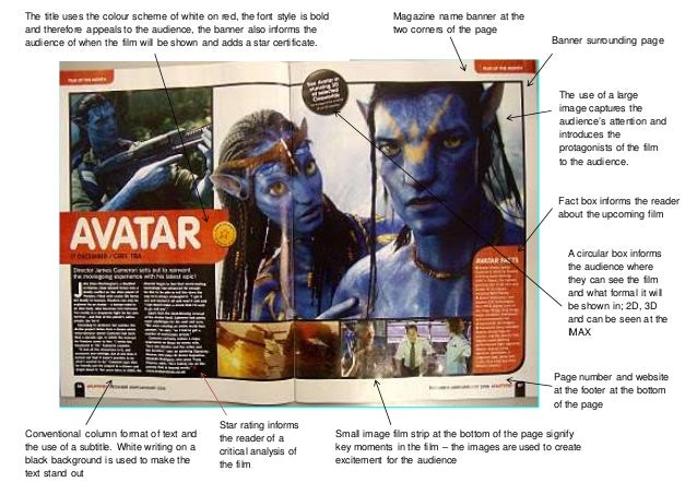 Empire cinema double page spreads