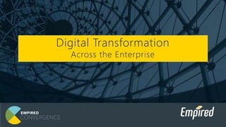 Digital Transformation
Across the Enterprise
 