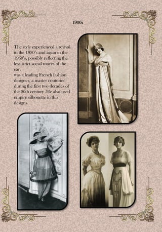 Empire line silhouette history | PDF