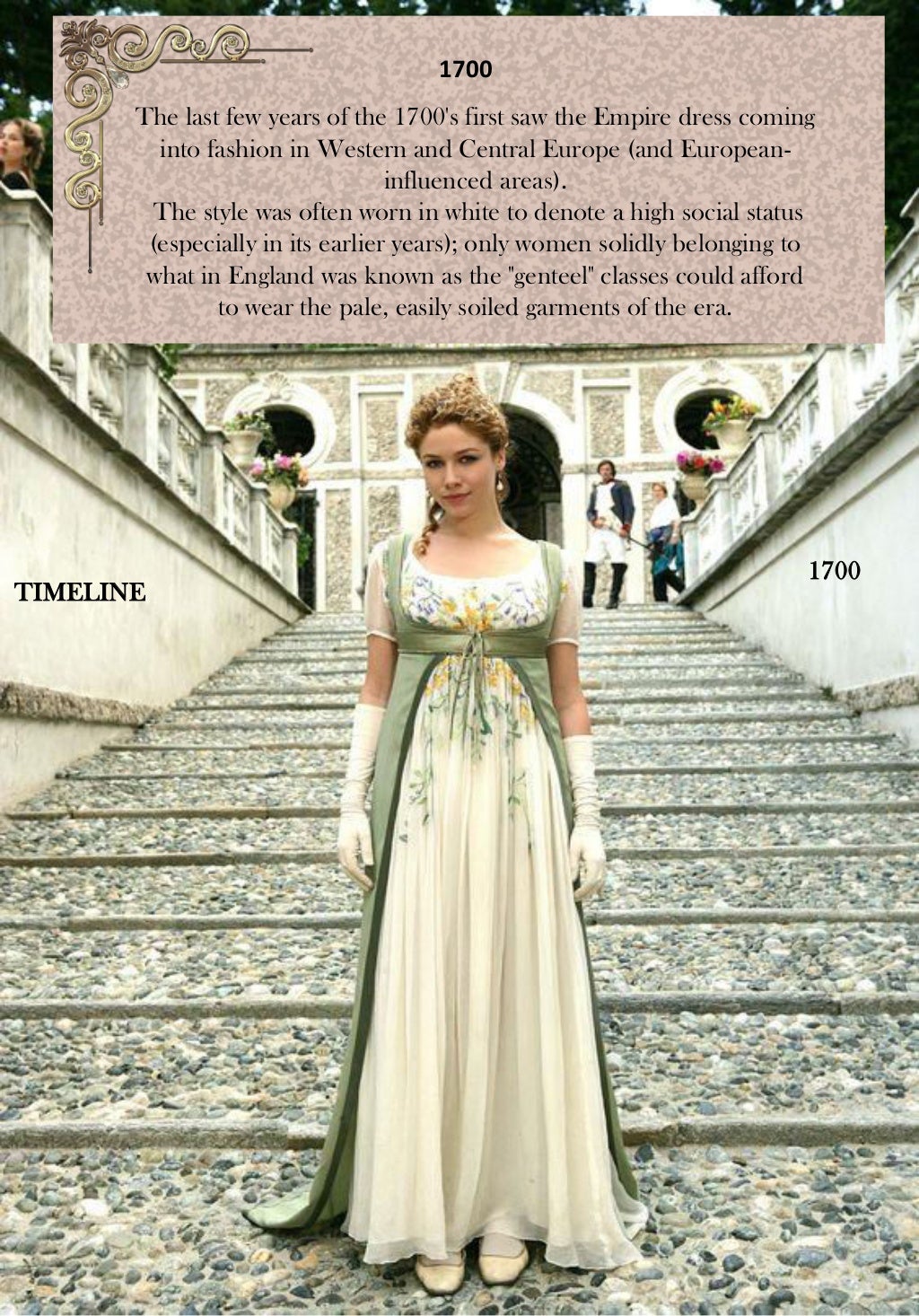 Empire line silhouette history