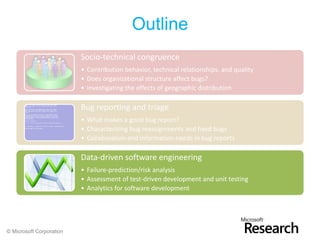 Empirical Software Engineering at Microsoft Research | PDF