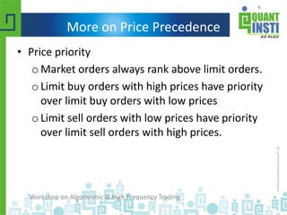 Empirical Analysis of Limit Order Books | PPTX