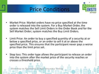 Empirical Analysis of Limit Order Books | PPTX