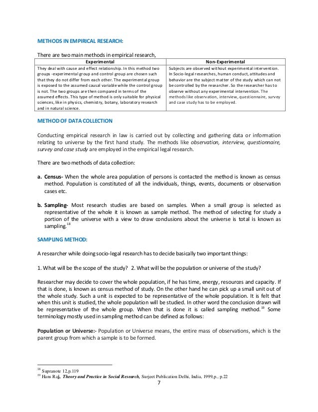 Research methodology for law thesis