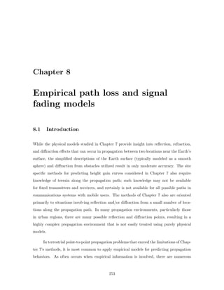 Empirical path loss