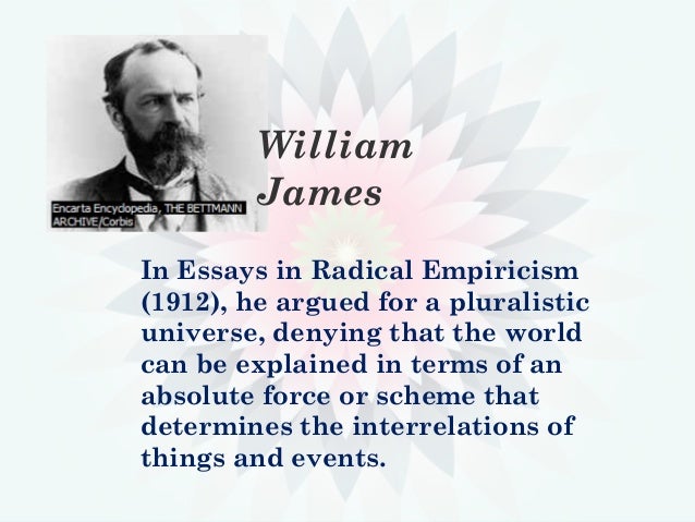 Essays in radical empiricism