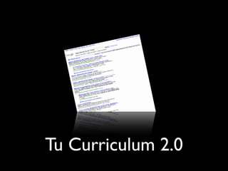 Tu Curriculum 2.0
 