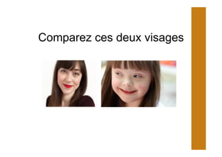 Comparez ces deux visages
 