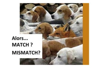 Alors...	
MATCH	?	
MISMATCH?	
 