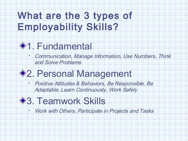 employability skills powerpoint what are employability skills